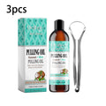 Coconut Mint Pulling Oil Mouthwash Kit With Tongue Scraper Fresh Oral Breath Odor Removal Alcohol-Free Whiten Tool Mouth Care Oasis Select 300ml boxed One Unit adults