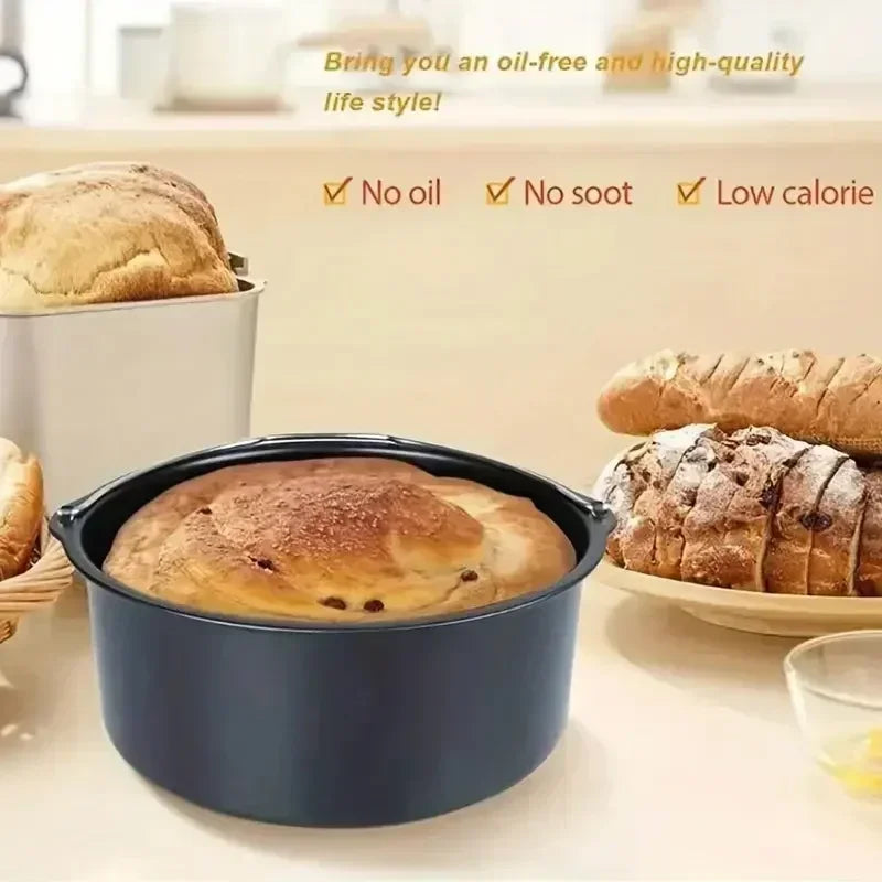 Multi Size Round Cake Pan Set Oven Safe Skillet Frying Basket With Handles Versatile Baking Roasting Accessory For Home Kitchen Oasis Select