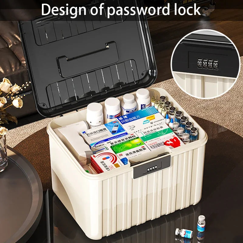 Multifunctional Storage Box Combination Lock Storage Box Jewelry Clothes Cosmetics Organizer Boxes Bedroom Kitchen Organizers Oasis Select