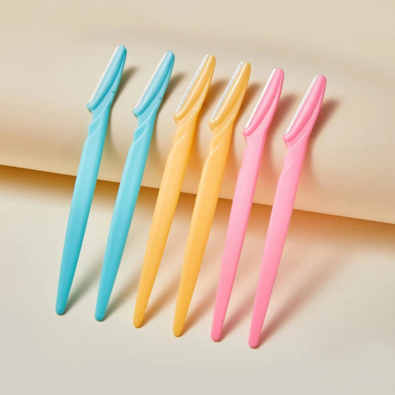 5/10Pcs Eyebrow Trimmer Makeup Tools Safe Eye Brow Razor Face Body Hair Removal Shaver Blades Woman Eyebrows Shaping Knife Oasis Select