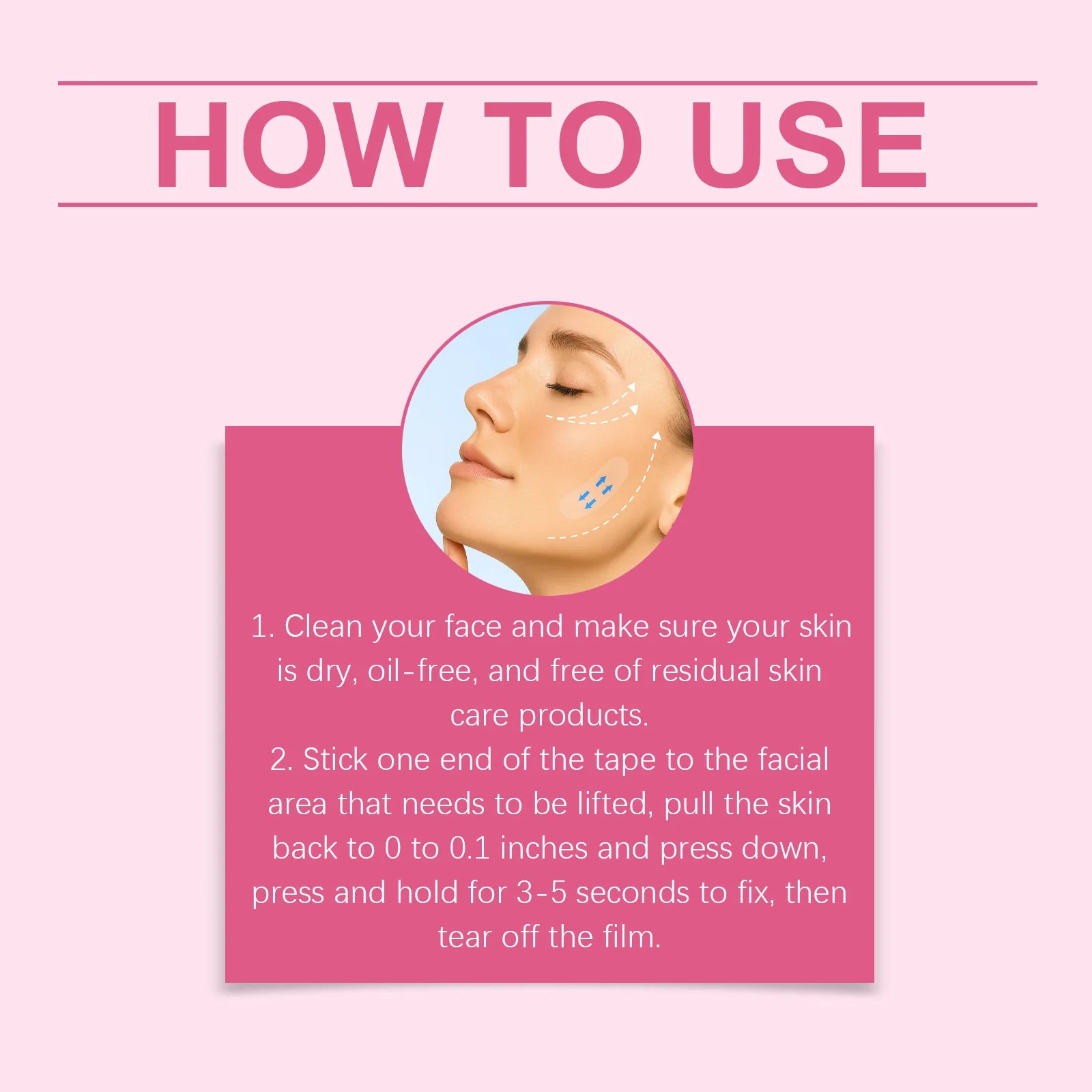 Facial Elasticity Care Patch Facial Lifting Patch Improve Skin Sagging Enhance Face Contour Invisible Firming Skin Sticker Oasis Select