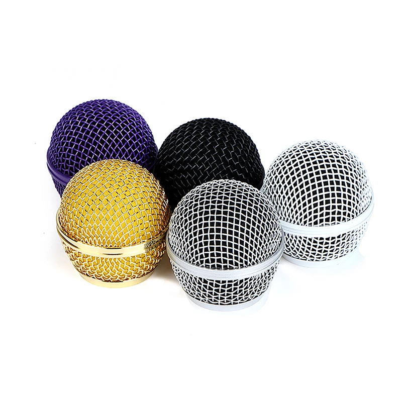 1pc For Shure SM58 Wireless Microphone Replacement Metal Microphone Grille Replacing Professional Party Mic Head Part Oasis Select