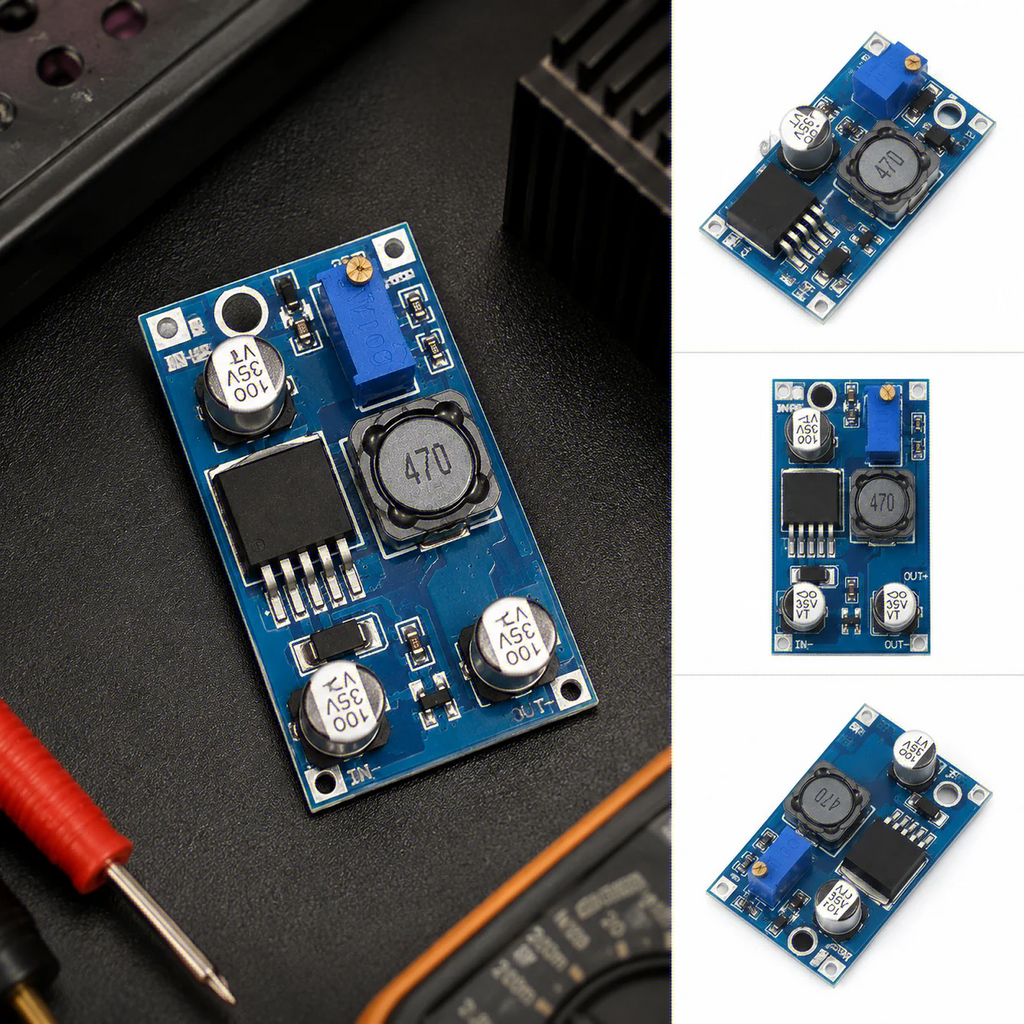 3Pcs DC Buck Voltage Converter Power Module 2A 150 KHz Adjustable 3.2V–35V Input to 1.25V–30V Output Switch Module Oasis Select