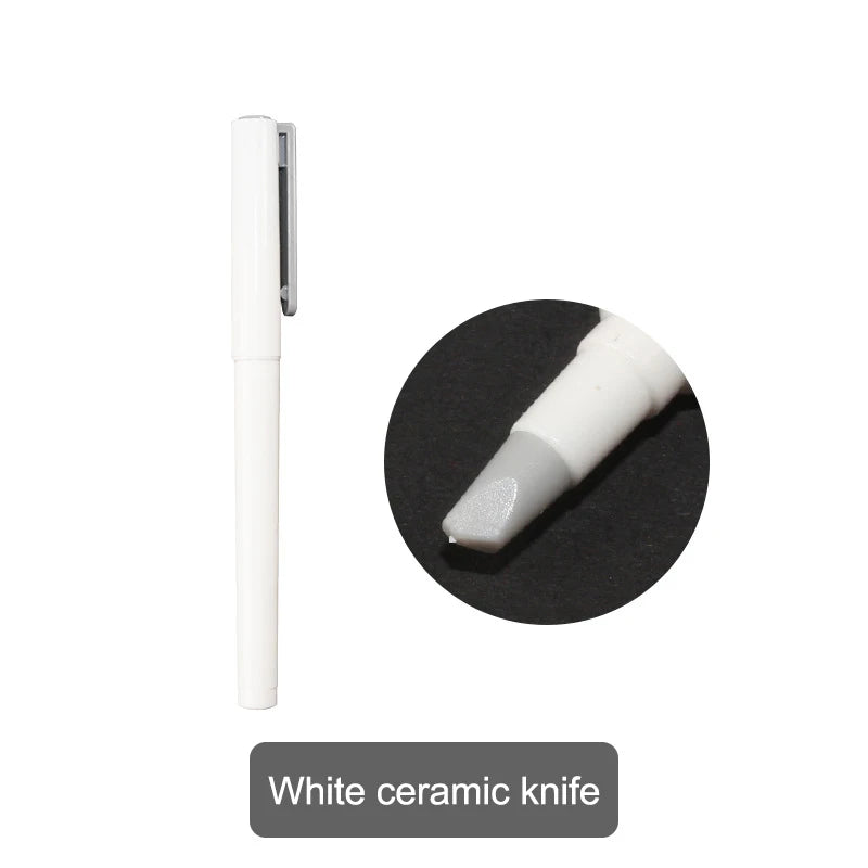 DIY Diamond Painting Parchment Paper Cutter Ceramic Blade To Cut Pen Craft Art Perfectly Painting With Diamonds Tools Accessory Oasis Select 135MM white