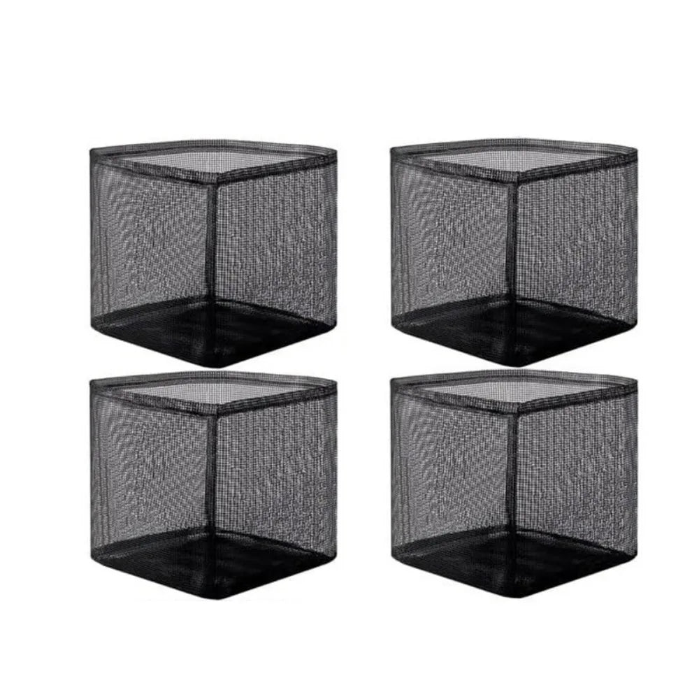 4Pcs Breathable Mesh Pond Plant Baskets Reusable Square/Round Aquatic Planting Bags Easy To Clean Enhanced Root Hydration Oasis Select Square