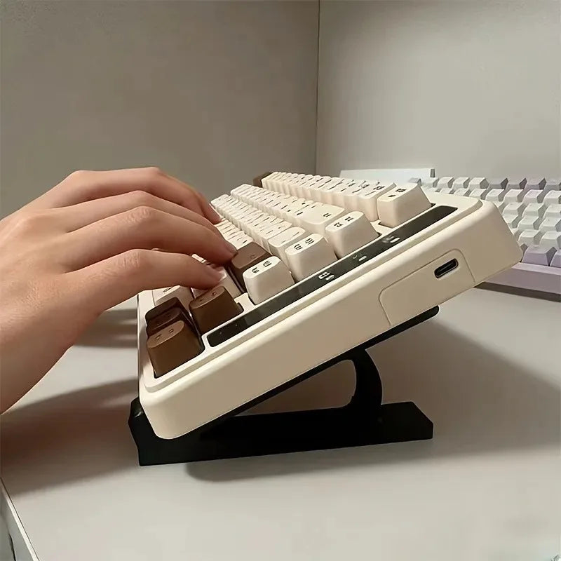 1 pair Ergonomic Keyboard Riser, Non-Slip Universal Stand with Multi-Color, Perfect for Office & Gaming Setup, Keyboard Stand Oasis Select