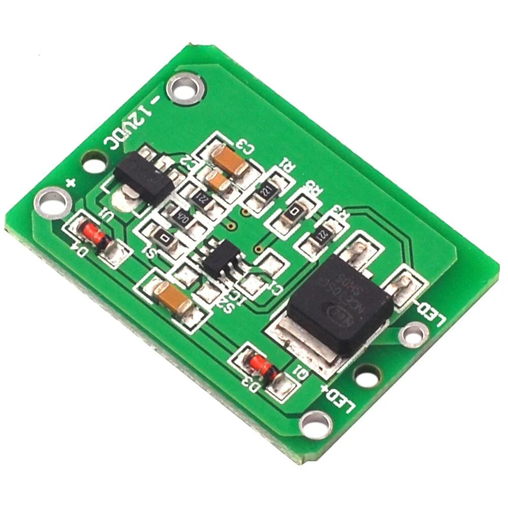 12V Capacitive Touch Switch Sensor Module Push Button Touching Key Module Jog Latch With Relay DC6-24V 3A Expansion Board Module Oasis Select Default Title