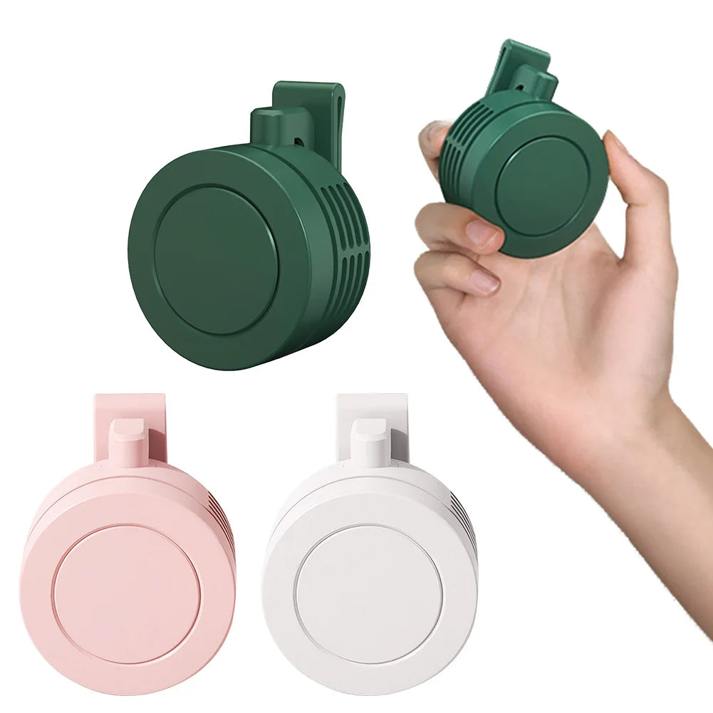 Mini Clip-On Waist Fan | Bladeless, 3-Speed, 900mAh Rechargeable Personal Clip Fan Oasis Select