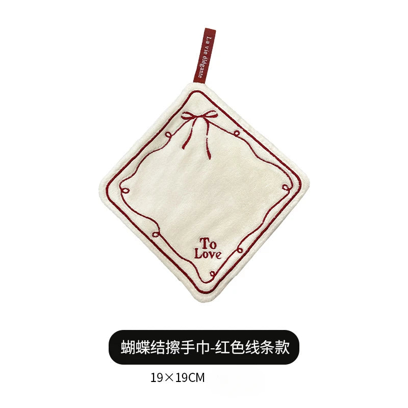 Hand Towel Class A Household Double-layer Thickened Strong Water-absorbent Bathroom Kitchen Children's Towel Oasis Select B