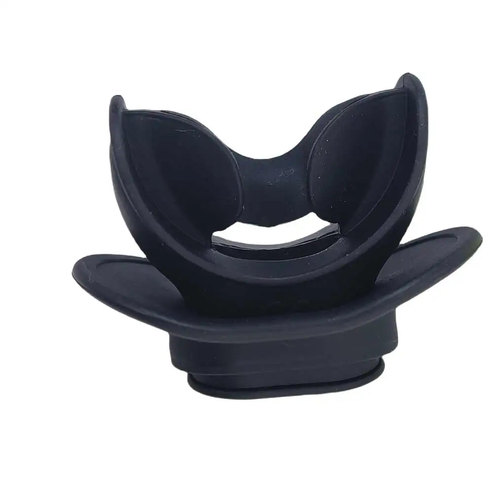Silicone Diving Regulator Comfort S Bite Mouthpiece with Lip Shield Snorkels Scuba Diving Soft Regulators Bite Replacement Oasis Select black