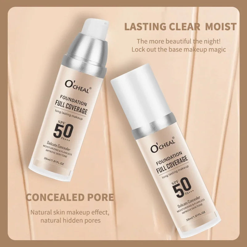 OCHEAL Color-Changing Liquid Foundation – High Coverage 30ml