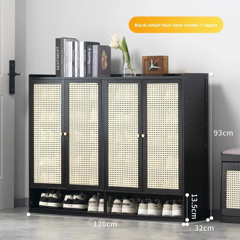 Shoe rack at the door of the household, storage artifact, space-saving simple interior, good-looking and dustproof dormitory Oasis Select Four doors and 7th 1