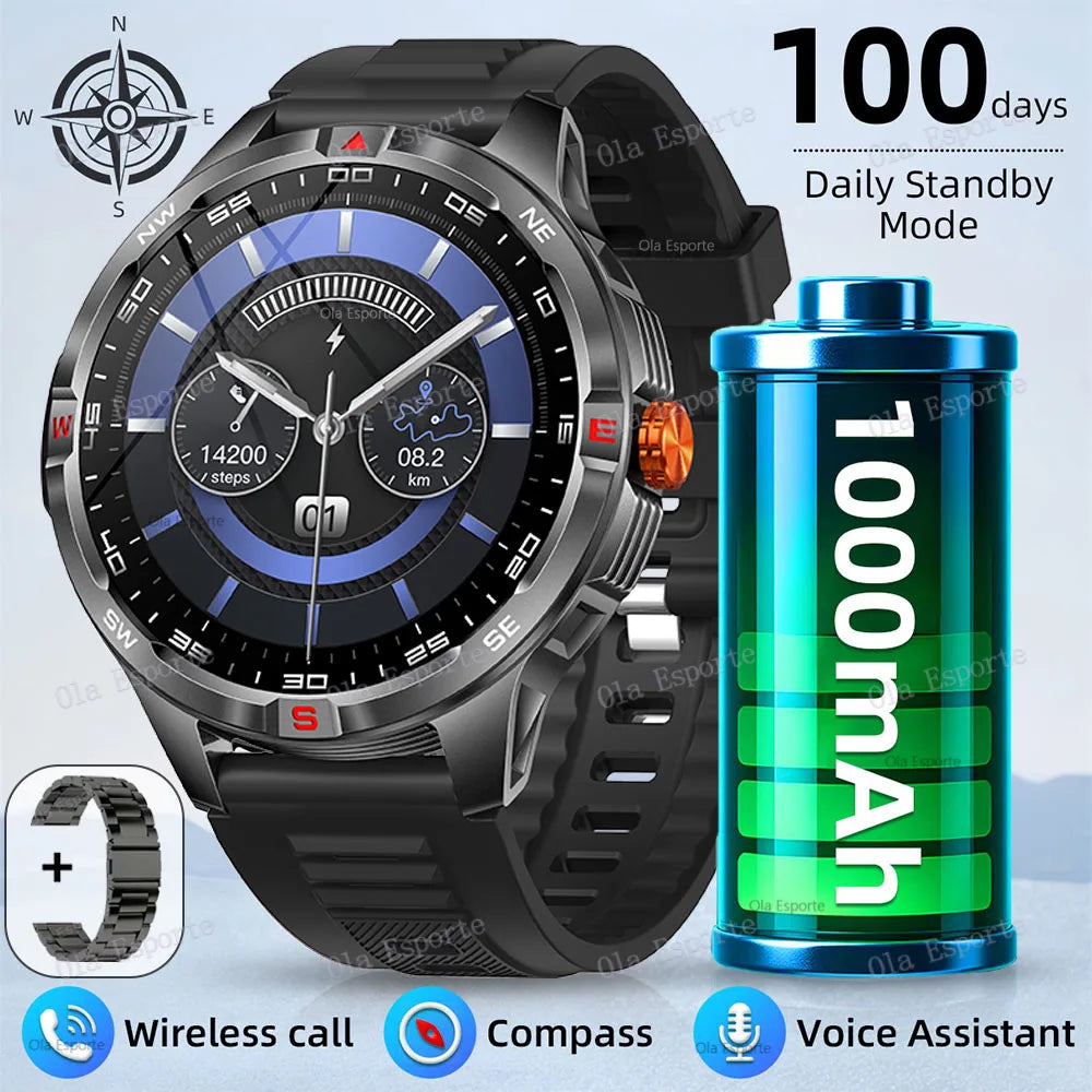 Ola Esporte Smart Watch 2025 – GPS, Compass & 100+ Sports