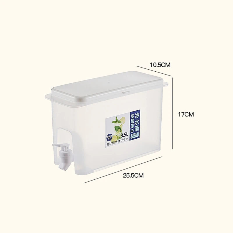 Drink Dispenser Water Kettle With Faucet Juice Lemonade Container Outdoor Fridge Storage Organizer Oasis Select