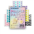 252pcs/box star shaped heart - containing tea tree oil acne patch, alcohol free, non irritating absorption of acne secretions Oasis Select 252pcs