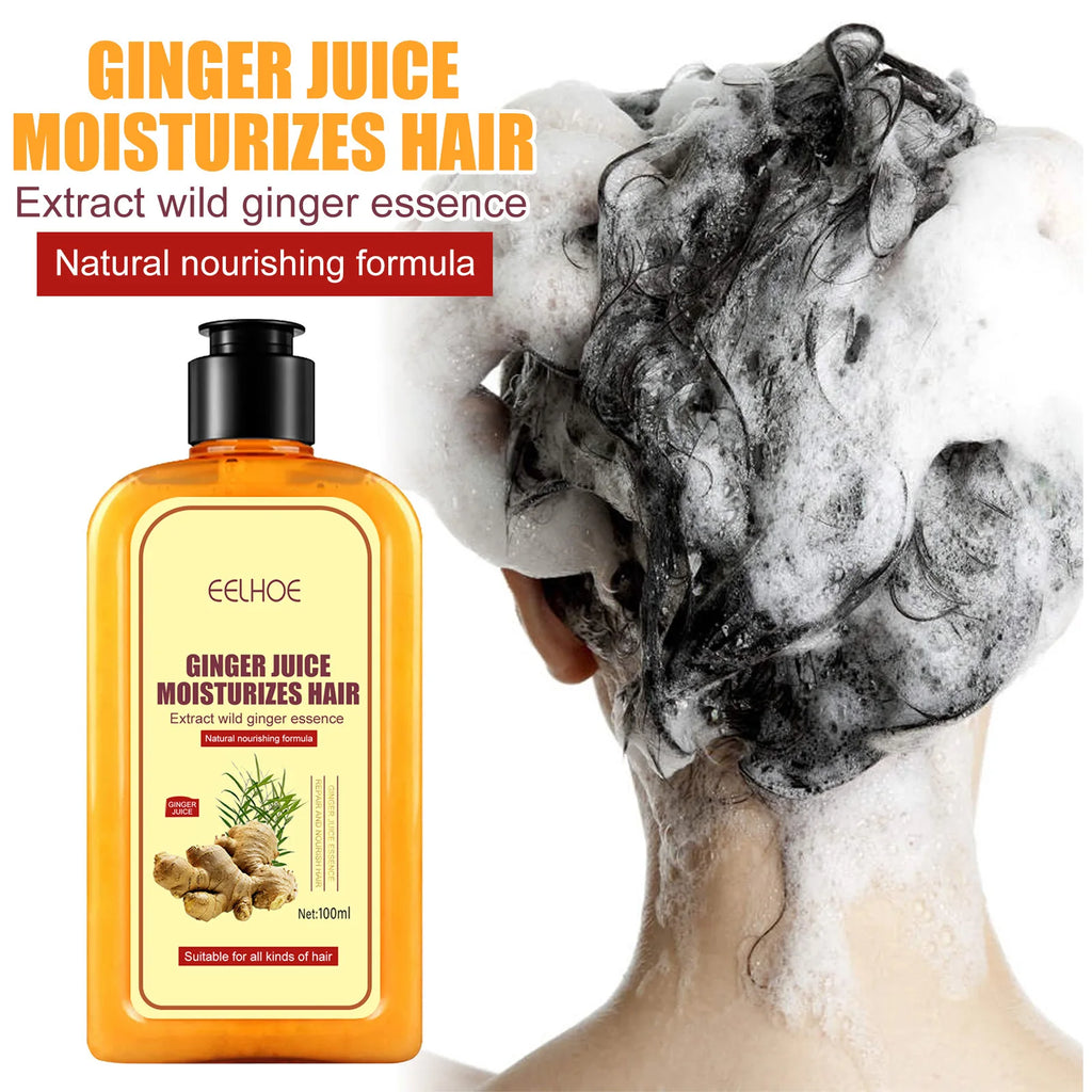 EELHOE Anti Hair Loss Shampoo Ginger Ingredient Strengthening Hair Root Nourishing Dryness Hair Damaged Repair Thicker Treatment Oasis Select