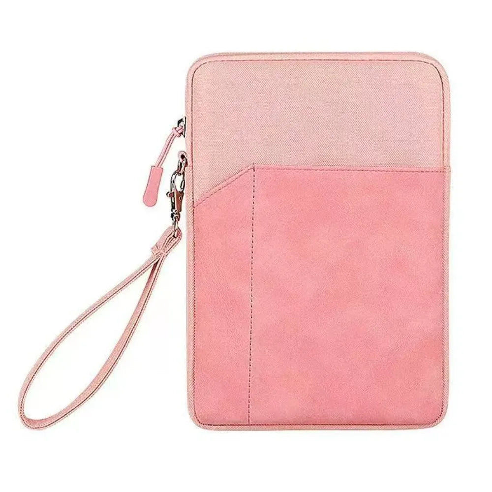 Anti Scratch Tablet Sleeve Bag Lightweight Protective Cover Portable Tablet Bags Soft Material Dual Zipper Tablet Pouch Travel Oasis Select Pink