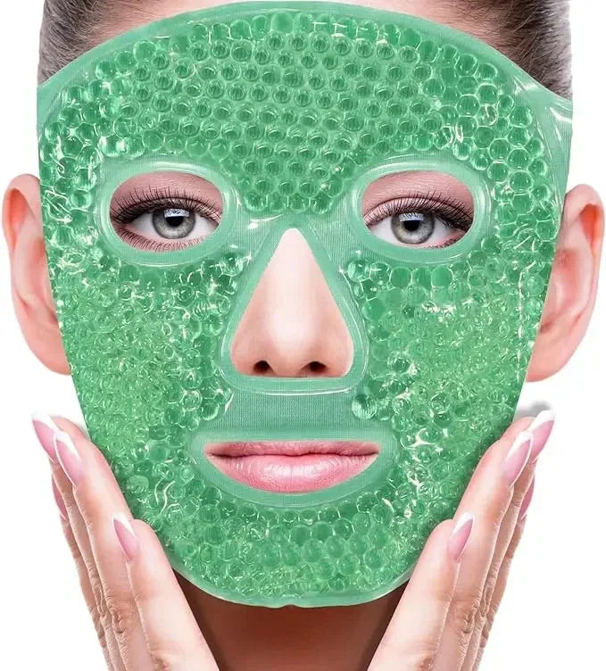 Gel Bead Hot & Cold Full Face Eye Mask – Spa Compress