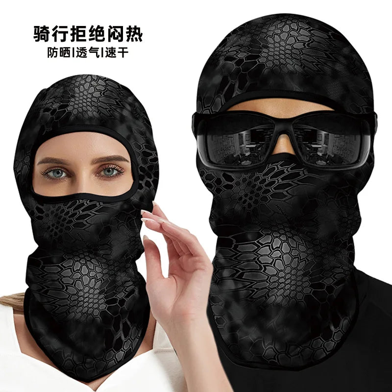 3D Funny Mask Motorcycle Face Cover Ski Mask Joker Skull Balaclava Headgear Outdoor Hiking Camping Neck Gaiter Bandana Scarf Men Oasis Select Orange
