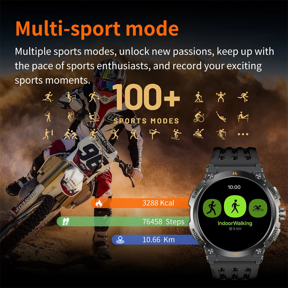 696 Watches AMOLED Screen Outdoor Sports GPS Compass Smart Watch Blue Tooth Call Heart Rate Sleep Waterproof Music Smartwatch Oasis Select