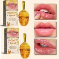 1/2PCS Moisturizing Honey Lip Oil Hydrating Overnight Honey Lip Balm Gloss Shiny Plump reduce lip lines With Vitamin E Lip Care Oasis Select 5g X2
