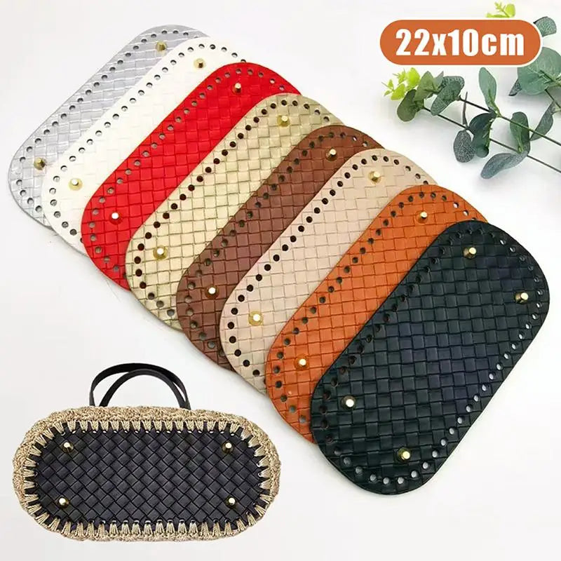 PU Leather Bag Base 22x10cm | DIY Crochet Purse Bottom DIY Bag Base Oasis Select