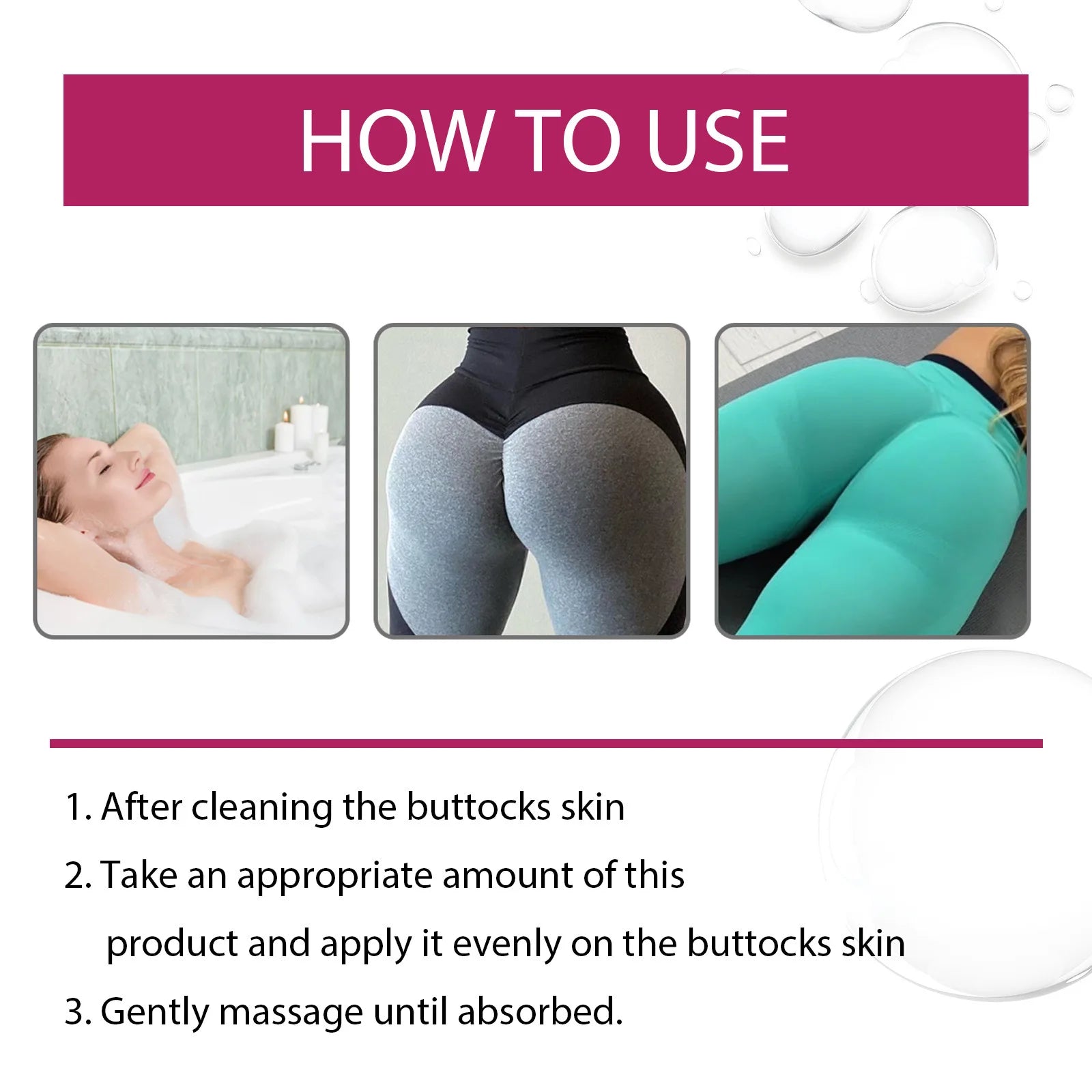 Buttock Lifting & Firming Cream – Collagen Body Shaping 60g Body Firming Cream Oasis Select