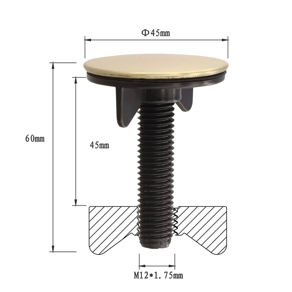 Stainless Steel Sink Hole Cover 45mm with Plastic Screw O Ring and Nut for Tap Hole Leak Prevention in Kitchen and Bathroom Oasis Select China Mainland