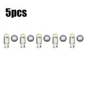 5/10/15pcs 5W LED Canbus T10 Car Lights COB Glass Interior Parts Bulbs 6000K White Auto License Plate Lamp Dome Read Light 12V Oasis Select 5pcs White