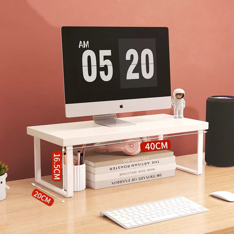 Wood Monitor Riser Shelf & Desk Organizer Stand 30/40/50cm