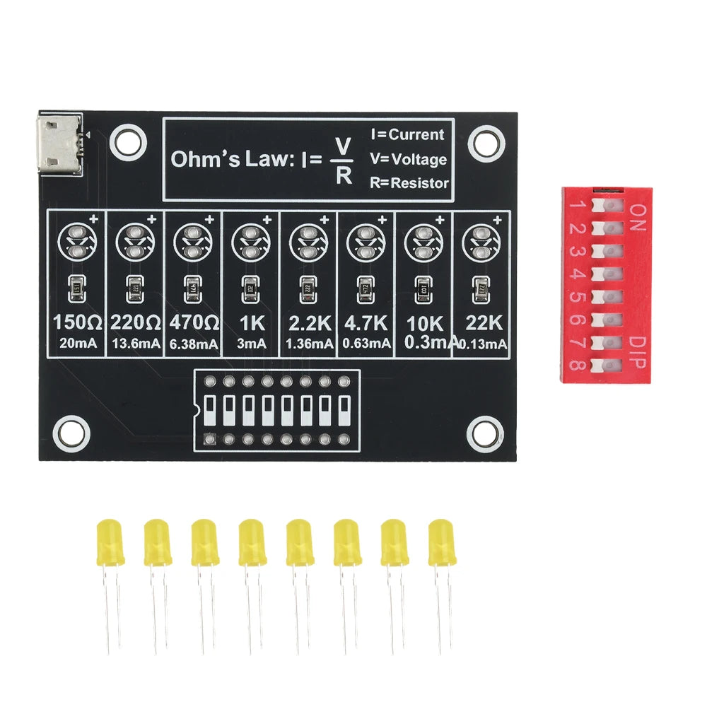 Soldering Practice Kit DIY Electronic Circuit Project Resistor Learning Board Electronic Teaching Lab Training Soldering Kit Oasis Select