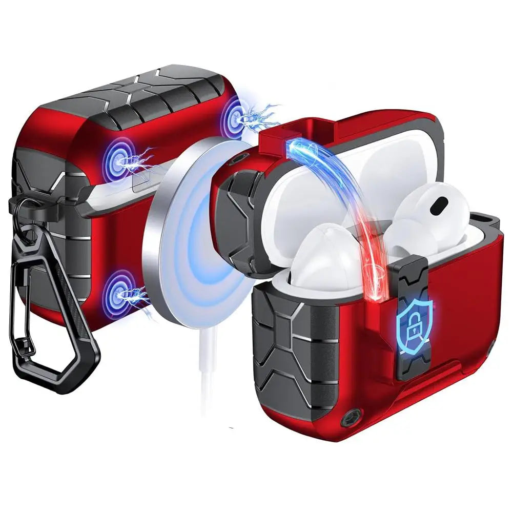AirPods Pro 3 Case – Phone Stand, Magnetic Lock & Keychain Earbud Protective Case Oasis Select C