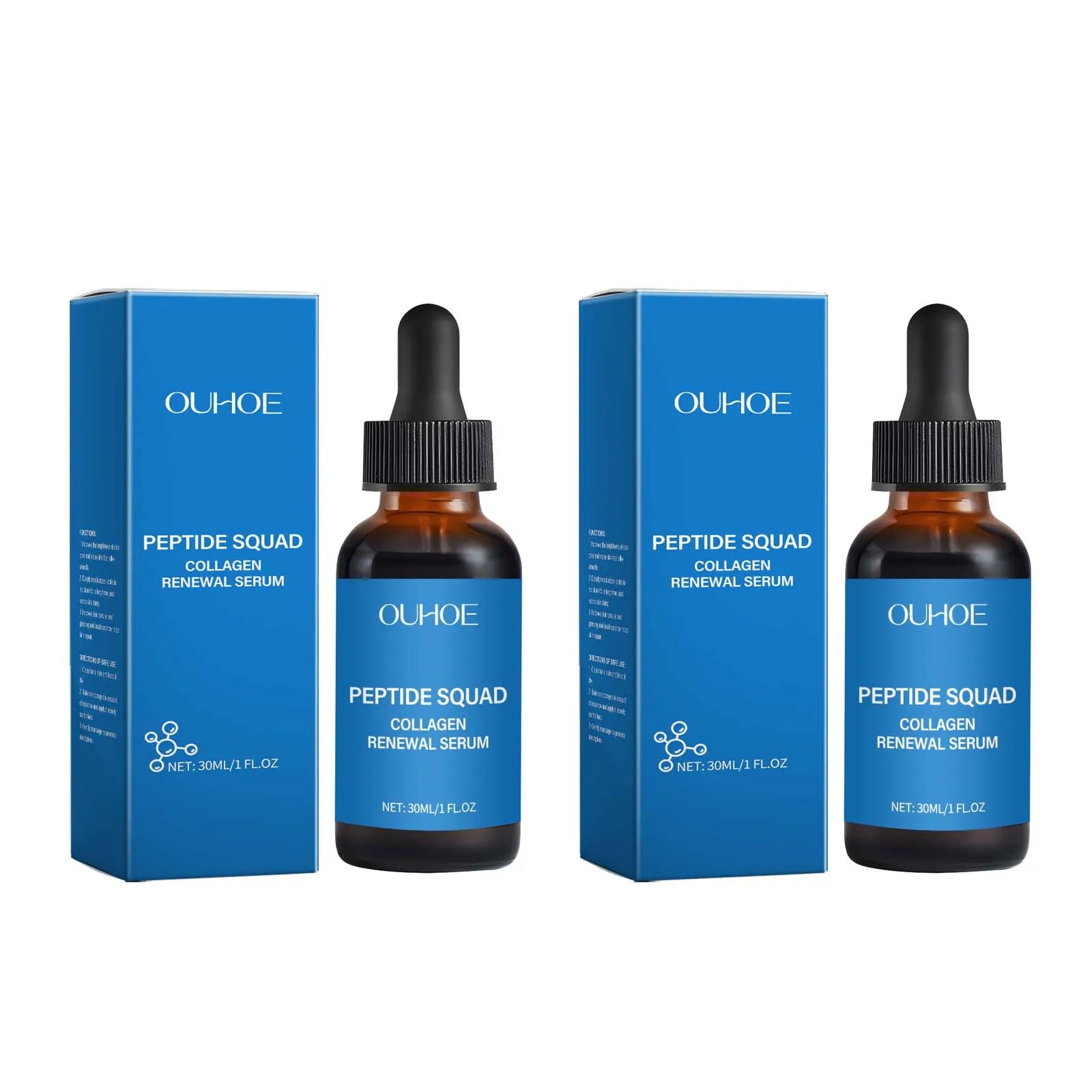 Collagen Polypeptide Facial Serum – Firming & Fine Lines Anti-Aging Face Serum Oasis Select 2 x 30ml Boxed