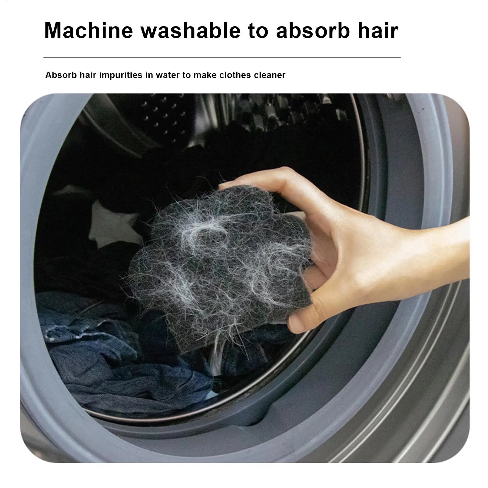 Washer Lint Catcher Pet Hair Catcher Cat Paw Shape Fabric Shaver Sponge Drain Prevention for Car Interior Bedding Couch Rug Oasis Select