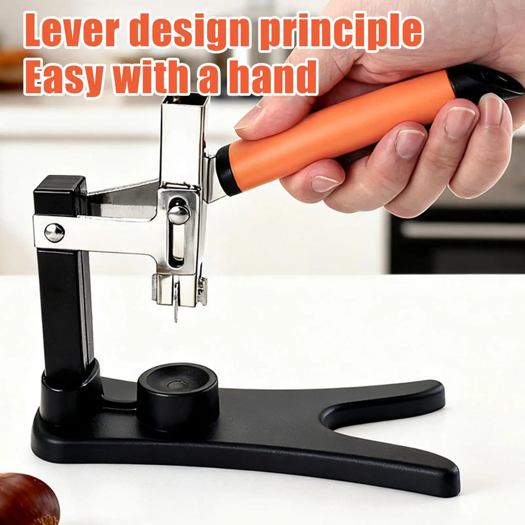 Chestnut Cutter Non-Slip Handle Cracking Sheller Portable Nutcracker Chestnut Clip for Nut Peeling Shelling Opening Cooking Oasis Select