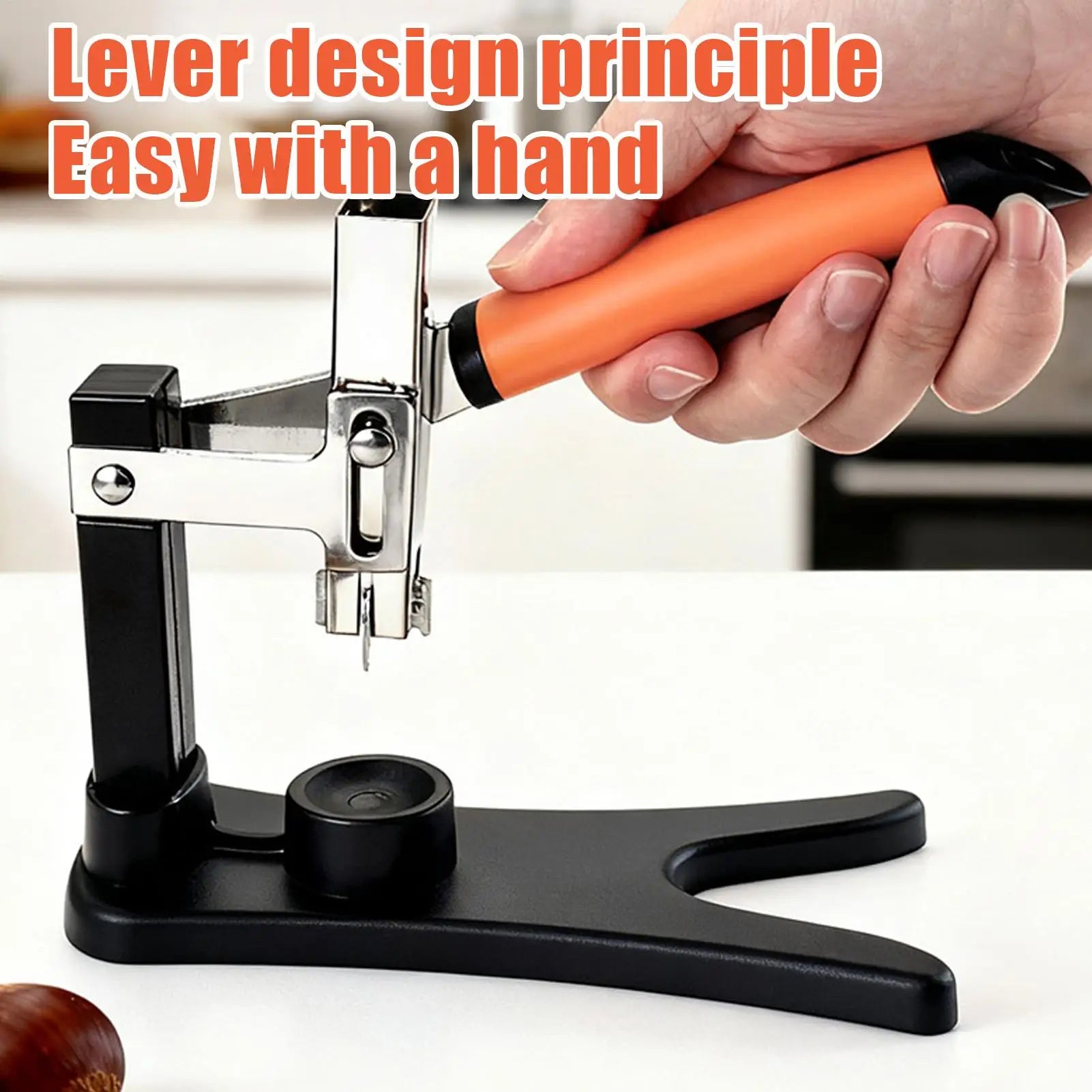 Chestnut Cutter Non-Slip Handle Cracking Sheller Portable Nutcracker Chestnut Clip for Nut Peeling Shelling Opening Cooking Oasis Select