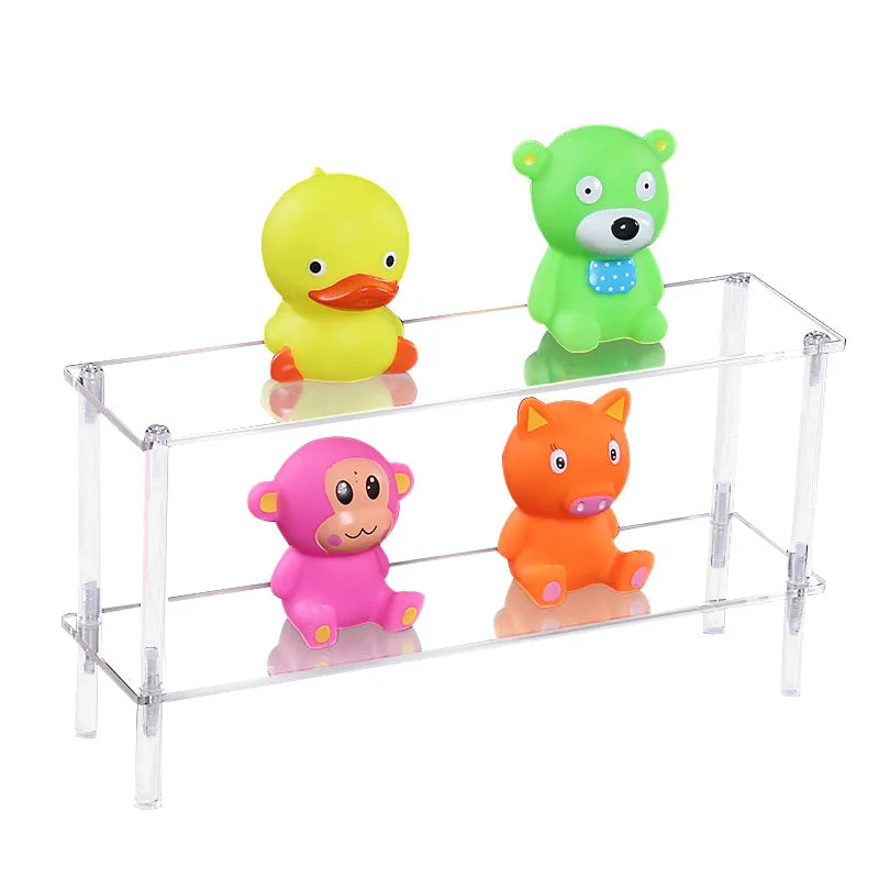 4-Tier Acrylic Display Shelf for Figures, Jewelry & Collectibles