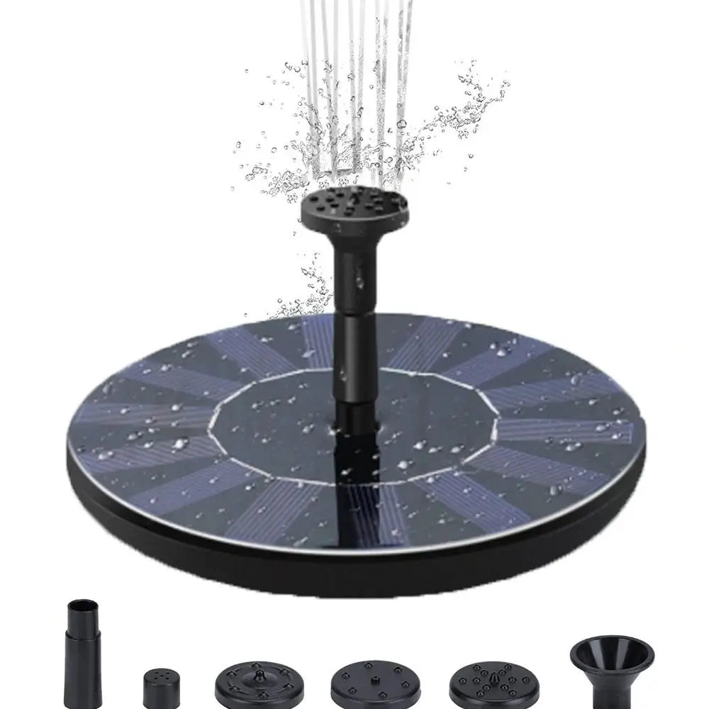 Solar Floating Fountain Pump 13/16/18cm – 6 Nozzles Included Solar Fountain Pump Oasis Select