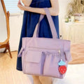Large Capacity Oxford Tote Bag – Minimalist Shoulder Bag