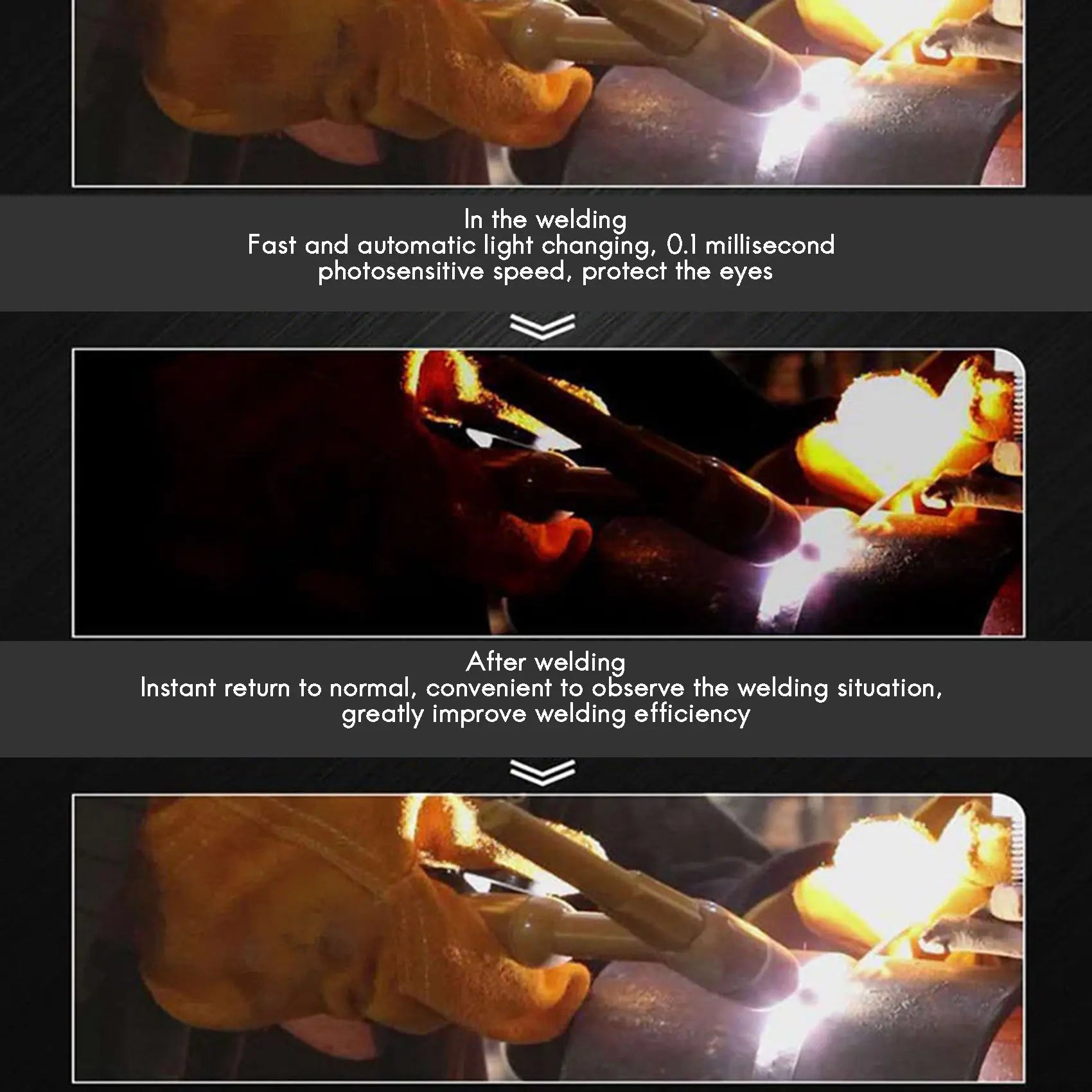 LIKE WISH Automatic Photoelectric Welding Glasses Solar Powered Auto Darkening Welding Mask Helmet Eye Goggle Welding Oasis Select
