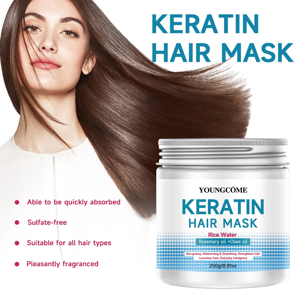 Collagen Keratin Hair Mask – Deep Moisture & Frizz Control