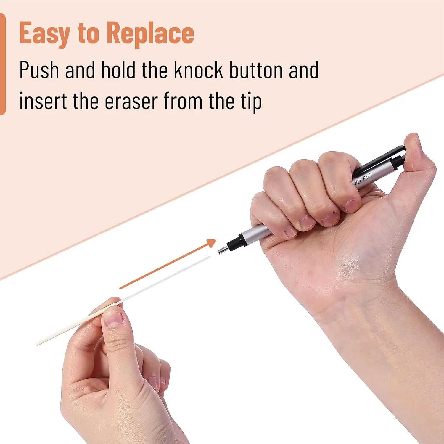 Pen erasers, square and round nibs, eraser pens, pencil erasers, automatic erasers, art erasers for drawing, precision erasers Oasis Select