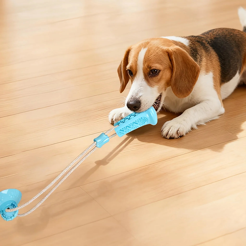 Dog Toy Suction Interactive Chew Toy Teeth Grinding Ball with Food Dispenser Boredom Buster Energy Expenditure Pet Supplies Oasis Select