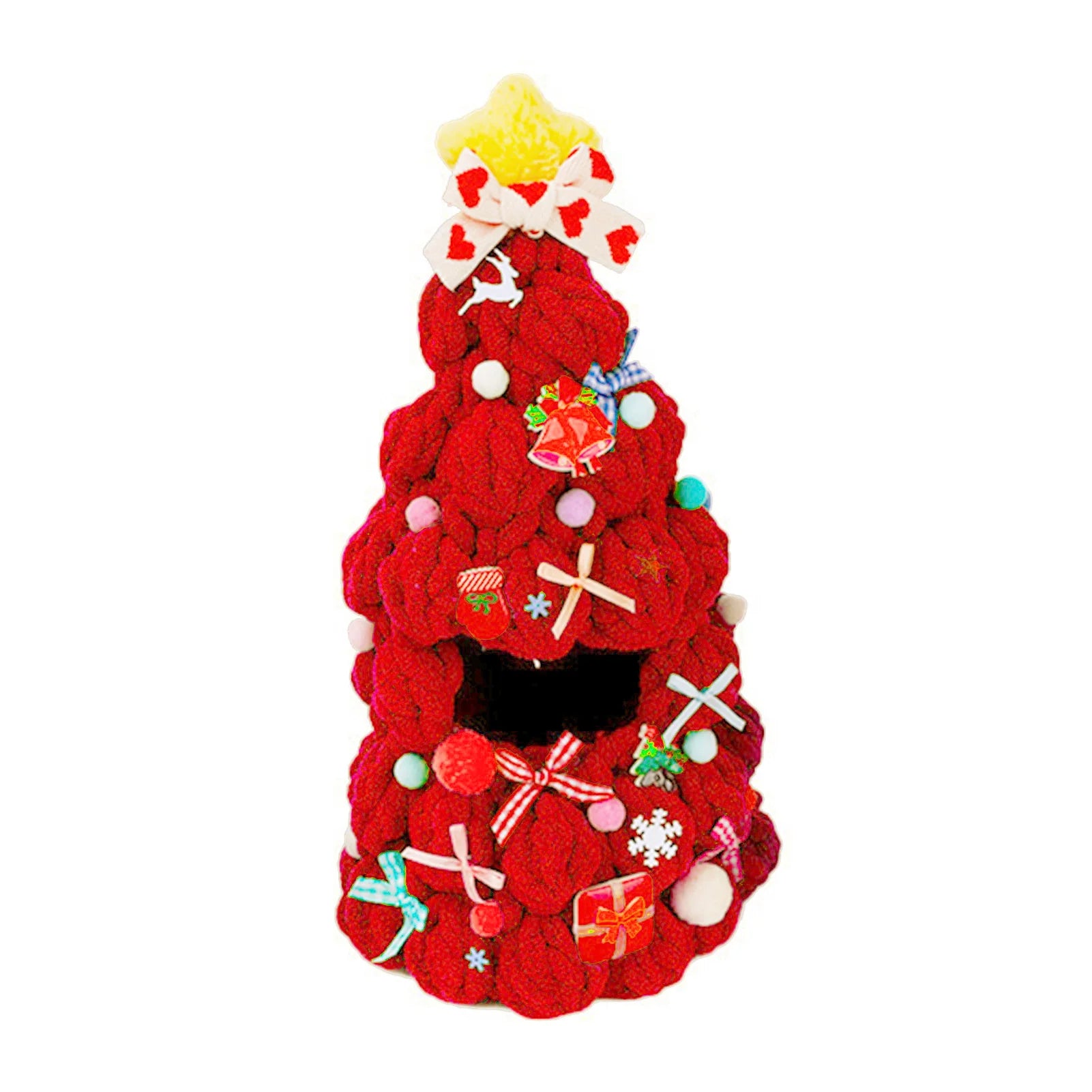Handmade Crochet Christmas Tree Doll Outfit | 17cm Plush Doll