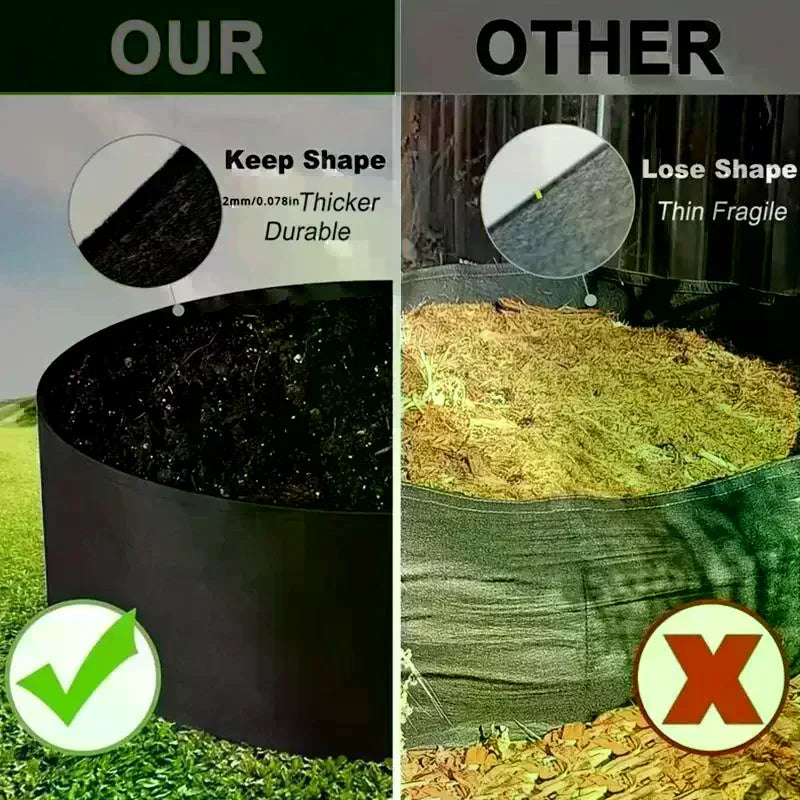 Thickened Planting Bags For Vegetables, Pots For Balconies And Gardens, Seedling Bags, Large Non-woven Fabric Planting Bags Oasis Select