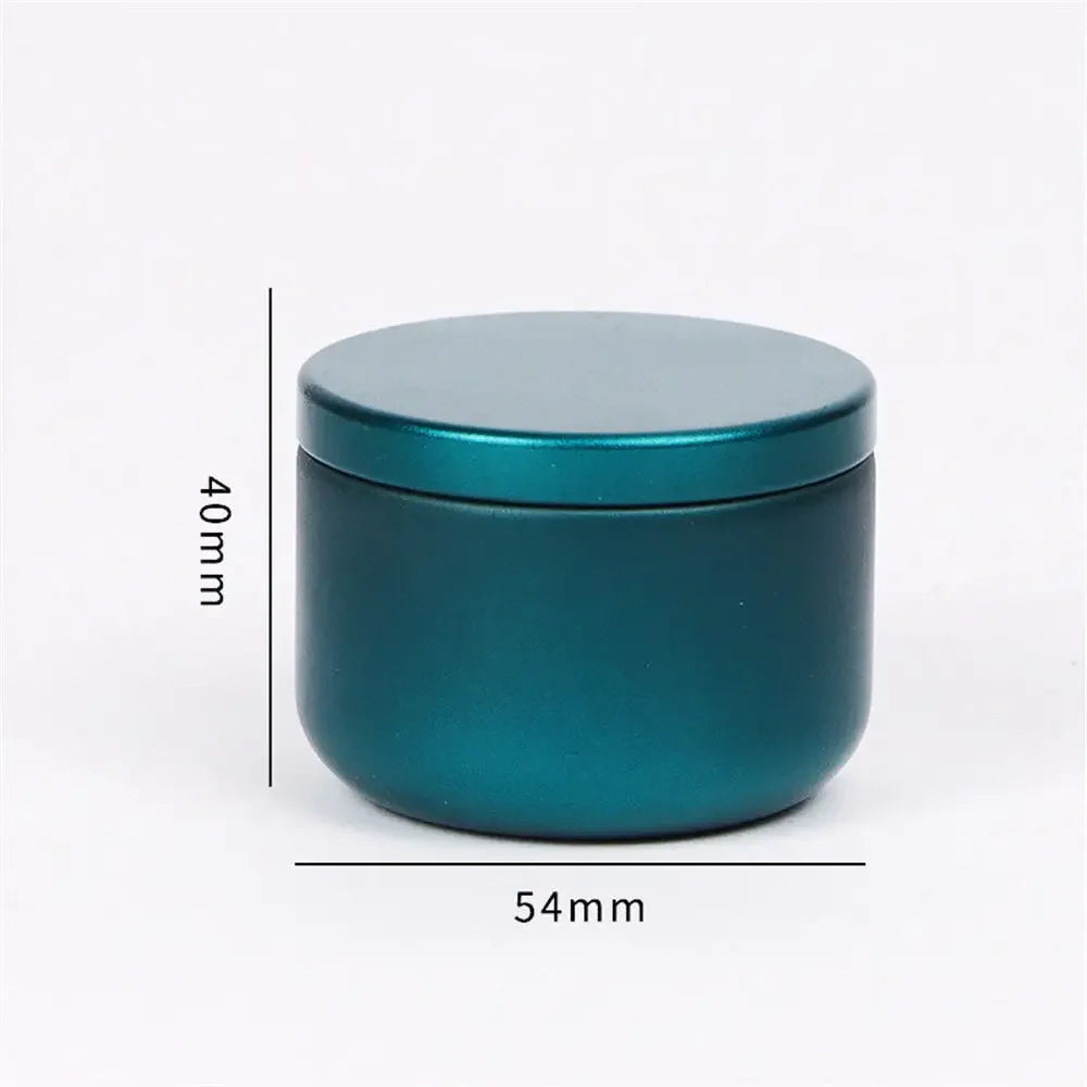 Portable Solid Color Mini Tin Box Tea Sealed Jar Packing Boxes Jewelry Candy Small Storage Can Coin Earring Headphones Gift Case Oasis Select Dark Green