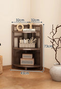 Corner rack Multi-layer triangular storage shelf Living room floor-to-wall cabinet Kitchen corner tripod Oasis Select 3 layer-1