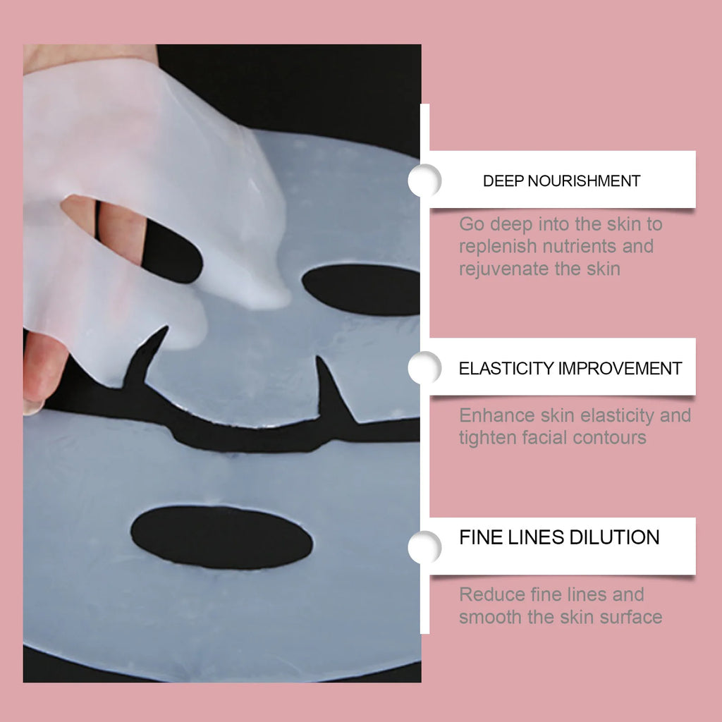 Bio Collagen Face Mask3/ 5/10pcs, Deep Hydrating, Pore Minimizing, Moisturizing Overnight Mask for All Skin Types ﻿ Oasis Select