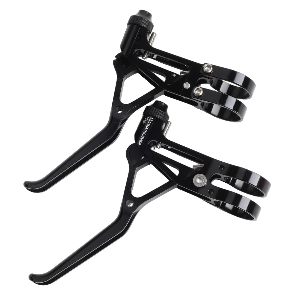 2pcs Bicycle Brake Handle Bike Ultralight Aluminium Alloy Brake Handles For Folding Bike Road Bike Brake Handle Accessories Oasis Select black