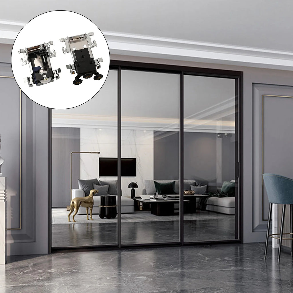 Old Wooden Door Roller Sliding Door Cabinet Sliding Door Pulley Side Mounted Home Improvement DIY Supplies And Accessories Oasis Select